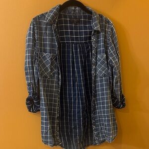 Tinsel Navy Checkered Shirt